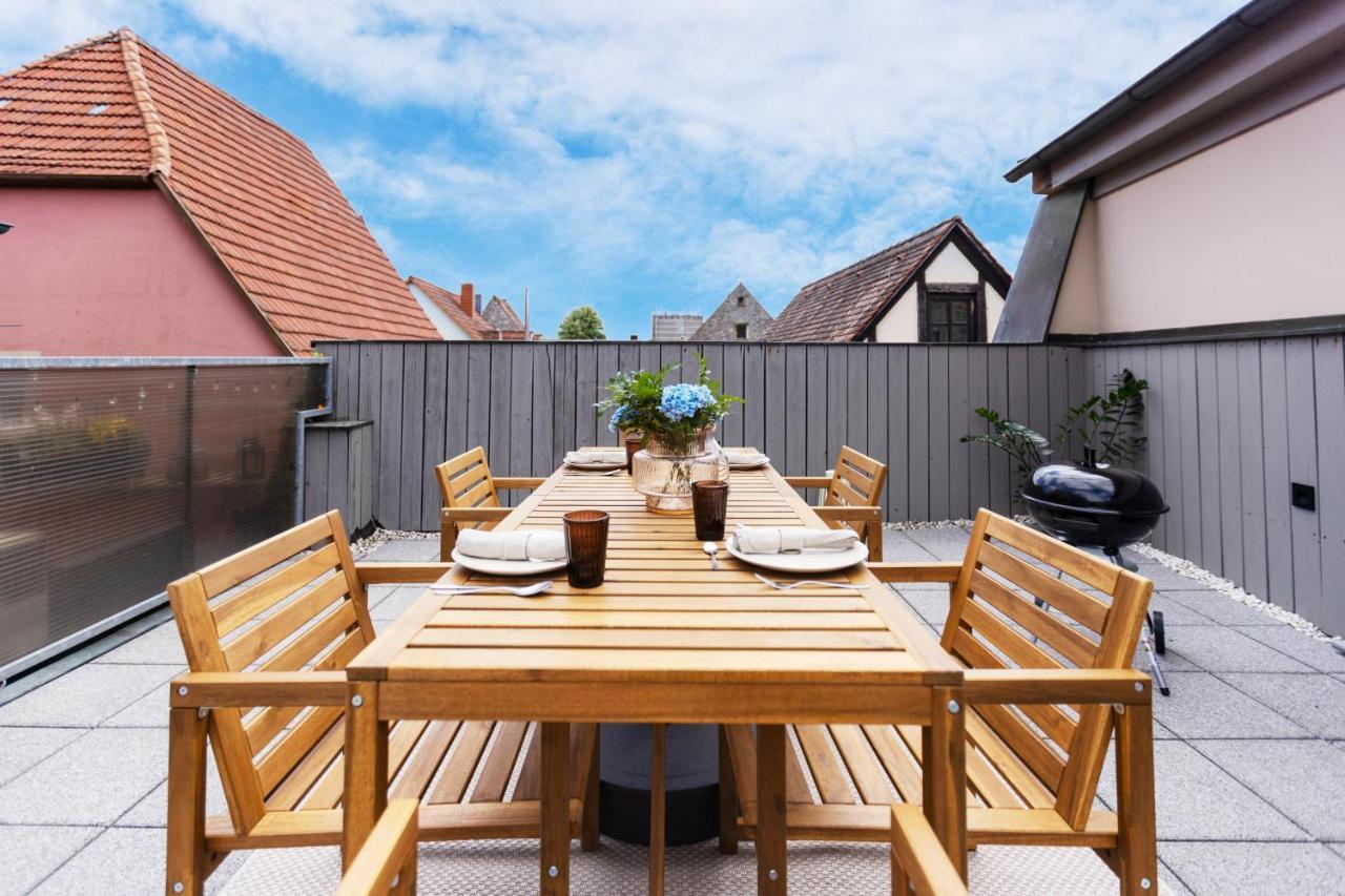 Fewos Am Main Mit Dachterrasse Zur Gemeinschaftlichen Nutzung Aller Apartments & Fahrradgarage - By Homekeepers Ochsenfurt Exterior foto